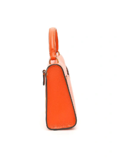 Shop Anya Hindmarch Small Postbox Bag In Clementine (orange)