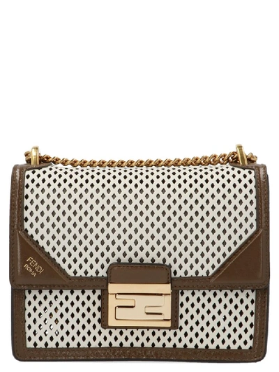 Shop Fendi Kan U Bag In White