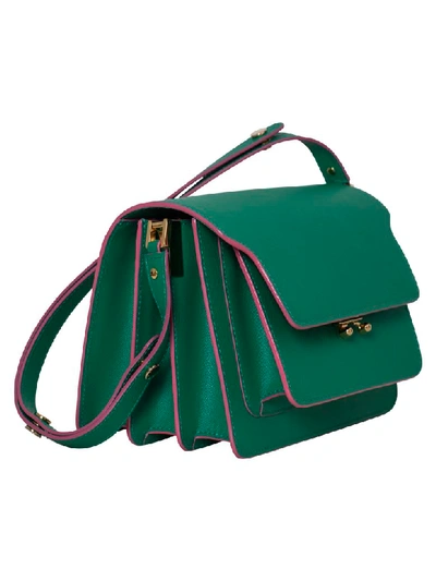 Shop Marni Shoulder Bag In C Sea Green