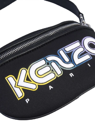 Shop Kenzo Pouch With Logo In Nero