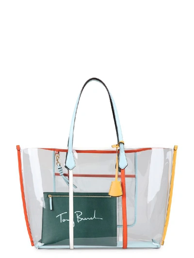 Tory Burch Multicolor PVC and Leather Perry Tote Tory Burch