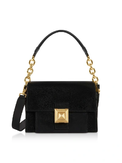 Shop Furla Onyx Diva Mini Shoulder Bag In Black