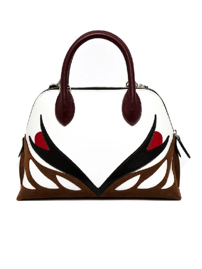 Shop Lanvin Parrot Magot Tote Bag In Bianco+cuoio