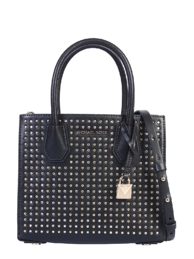 Shop Michael Michael Kors Large Mercer Tote Bag In Nero