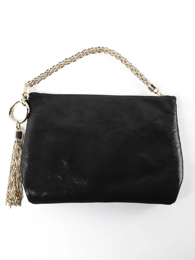 Shop Jimmy Choo Callie Tote In Black