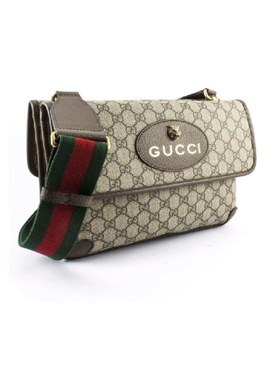 Shop Gucci Gg Supreme Canvas Messenger Bag In Beige