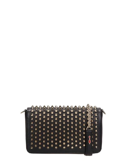 Shop Christian Louboutin Zoompouch Spikes Bag In Black