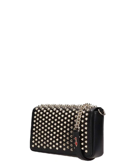 Shop Christian Louboutin Zoompouch Spikes Bag In Black