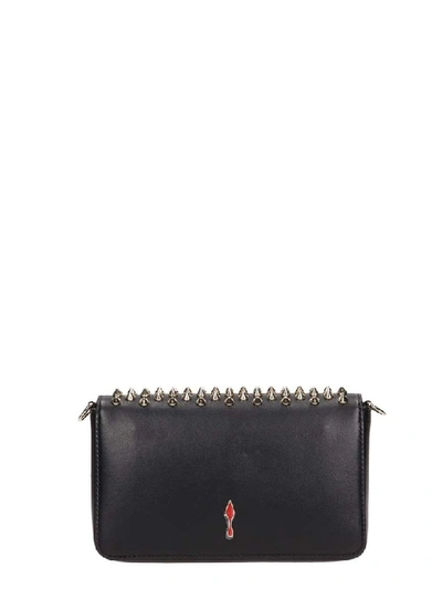 Shop Christian Louboutin Zoompouch Spikes Bag In Black