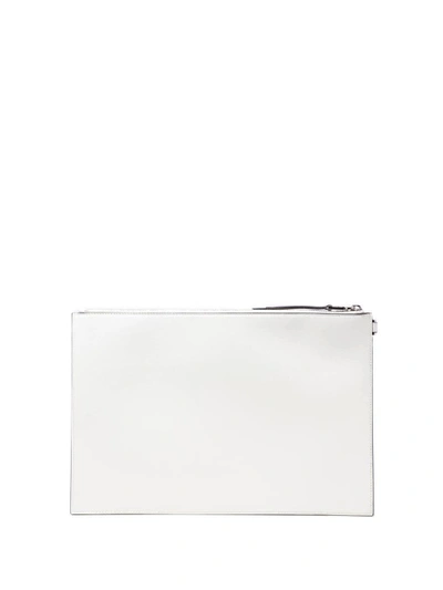 Shop Givenchy Embroidered Pouch In White