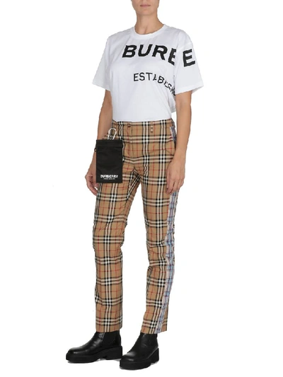 Shop Burberry Checked Pattern In Black