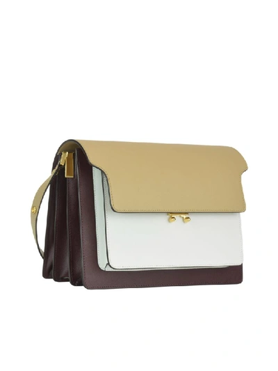 Shop Marni Tricolor Trunk Bag In Multicolor