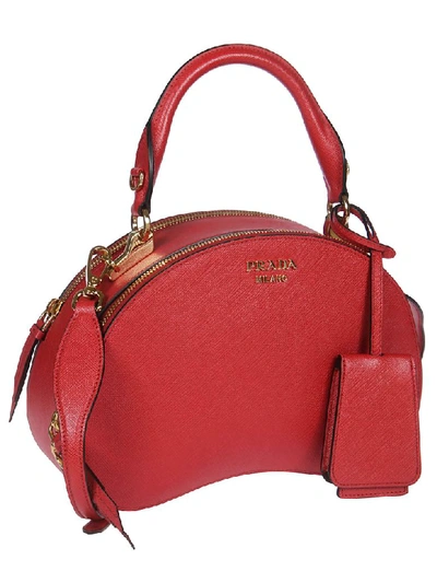 Shop Prada Sidonie Tote In Fire