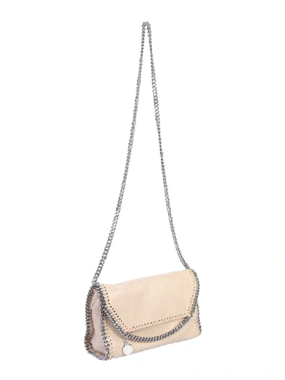 Shop Stella Mccartney Mini Falabella Bag In Beige