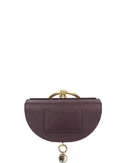 Shop Chloé Minaudiere Nile Hand Bag In Viola Leather