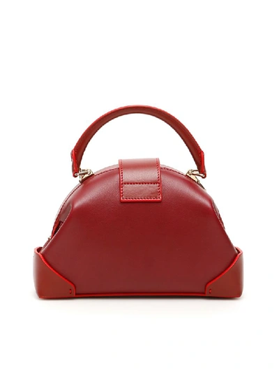 Shop Manu Atelier Demi Bag In Burgundy Red Ruby (red)