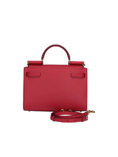 Shop Dolce & Gabbana Small Sicily 62 Bag In Red