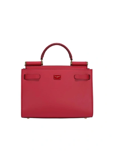 Shop Dolce & Gabbana Small Sicily 62 Bag In Red