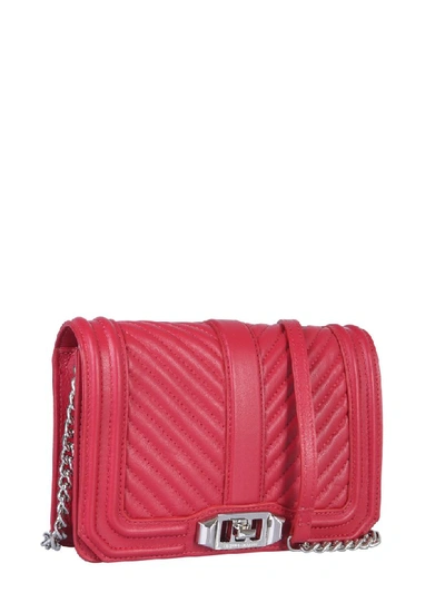 Shop Rebecca Minkoff Mini Love Bag In Rosso