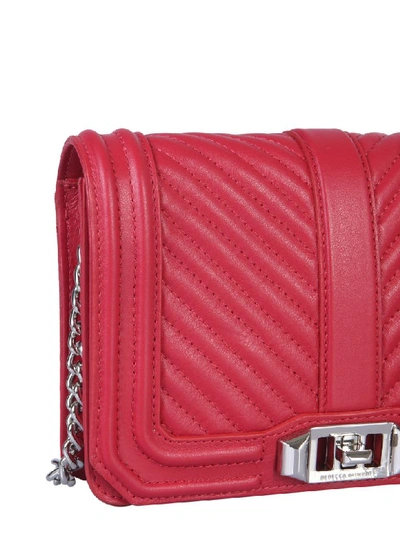Shop Rebecca Minkoff Mini Love Bag In Rosso
