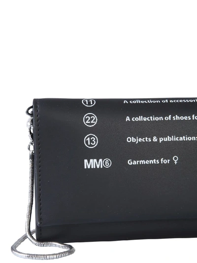 Shop Mm6 Maison Margiela Mini Bag With Shoulder Strap In Nero