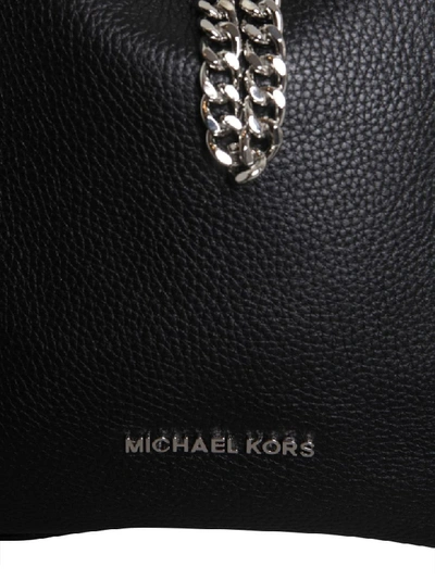 Shop Michael Michael Kors Large Alanis Bucket Bag In Nero