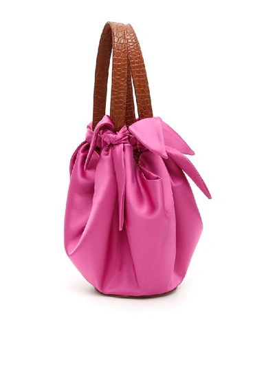 Shop Nanushka Micro India Bag In Rosebud (fuchsia)