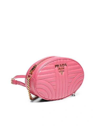 Shop Prada Shoulder Bag In Peonia 1