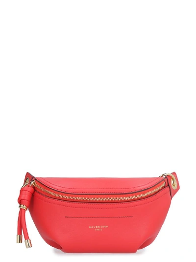 Shop Givenchy Whip Leather Belt Bag In Red