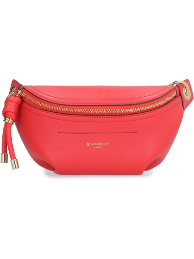 Shop Givenchy Whip Leather Belt Bag In Red