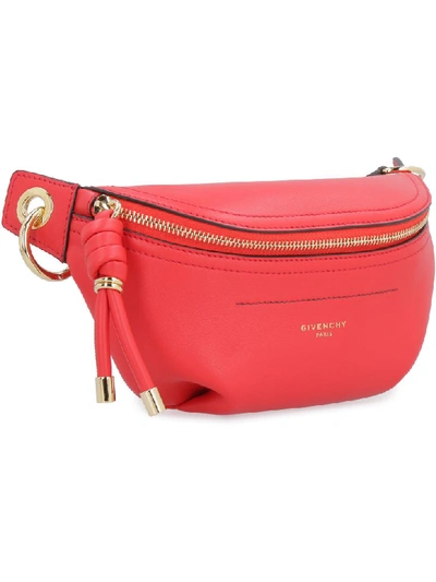 Shop Givenchy Whip Leather Belt Bag In Red