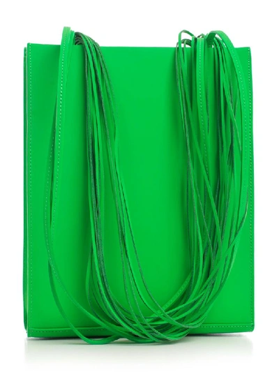 Shop Jacquemus Le A4 Square Bag W/hand In Green