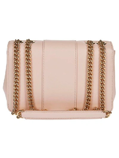 Shop Dolce & Gabbana Logo Plaque Shoulder Bag In Pink