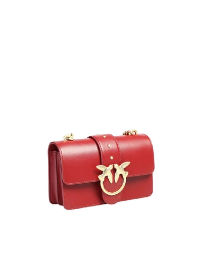 Shop Pinko Mini Love Bag In Red