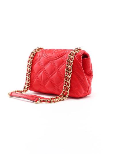 Shop Tory Burch Fleming Soft Small Bag In Brilliant Red