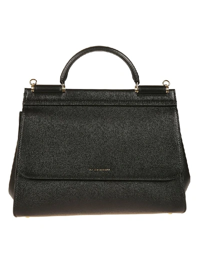 Shop Dolce & Gabbana Logo Plaque Tote In Black