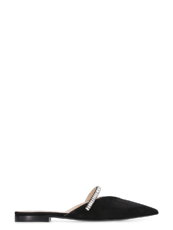 prada suede mules