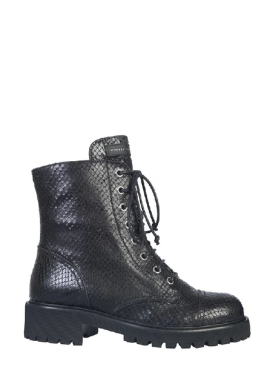 Shop Giuseppe Zanotti Lace-up Boot In Nero