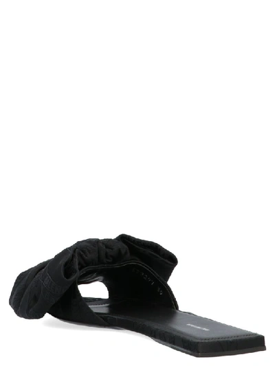 Shop Balenciaga Square Knife Bow Shoes In Black