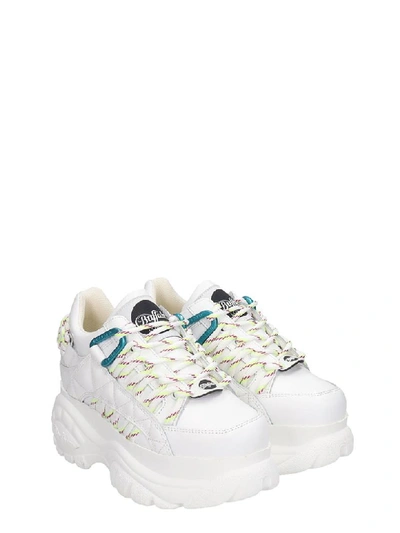 Shop Buffalo 1352 Sneakers In White Leather