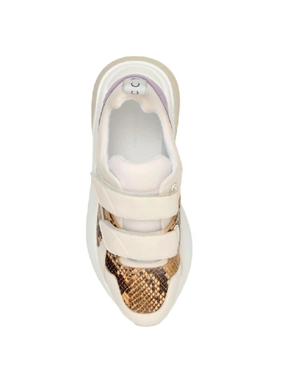 Shop Stella Mccartney Eclypse Sneakers In White Honey Yl (beige)
