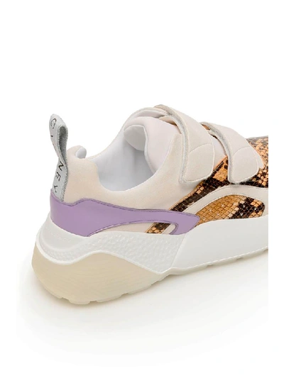 Shop Stella Mccartney Eclypse Sneakers In White Honey Yl (beige)