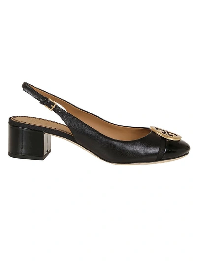 Shop Tory Burch Minnie 55mm Cap-toe Slingback Pump In Perfect Black Perfect Black