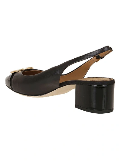 Shop Tory Burch Minnie 55mm Cap-toe Slingback Pump In Perfect Black Perfect Black