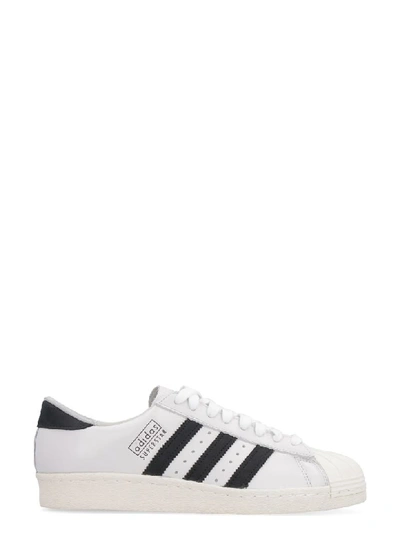 Shop Adidas Originals Superstar 80s Leather Sneakers In White
