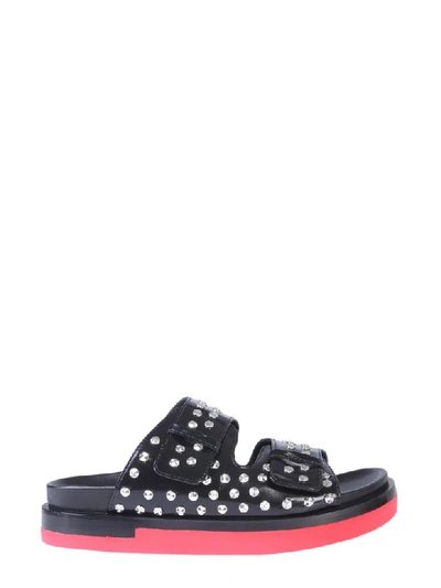 Shop Alexander Mcqueen Sandal With Studs In Nero