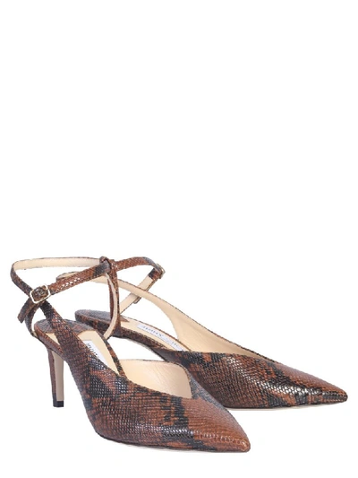 Shop Jimmy Choo Sakeya Pumps In Cuoio