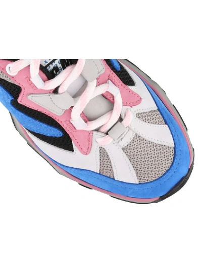 Msgm Attack Colour-block Sneakers In Blue