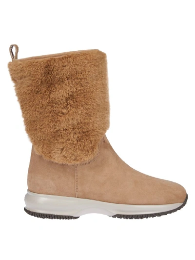 Shop Hogan Woman Interactive Bootie Ankle Boots In Brown