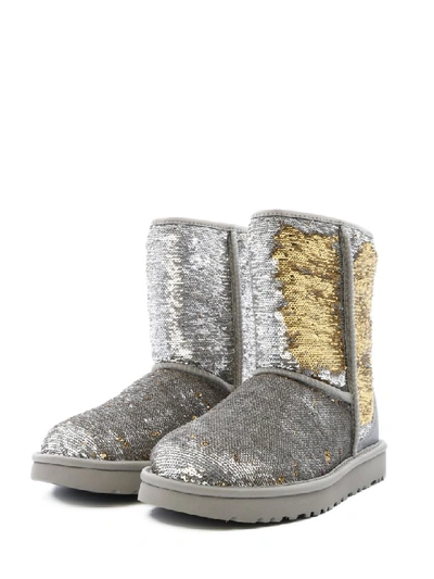 Shop Ugg Classic Ankle Boot In Silver